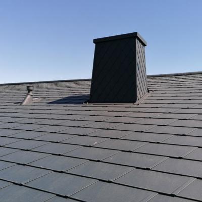 Kaminverkleidung Prefa Dachplatten